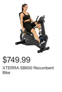 Costco XTERRA SB600 Recumbent Bike offer