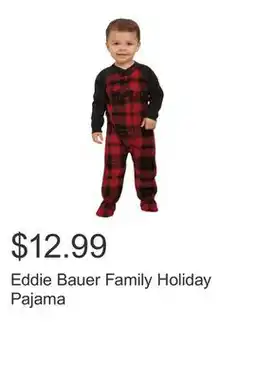 Costco Eddie Bauer Family Holiday Pajama offer
