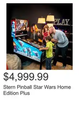 Costco Stern Pinball Star Wars Home Edition Plus offer