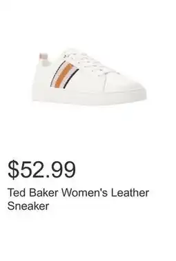 Costco Ted Baker Women's Leather Sneaker offer