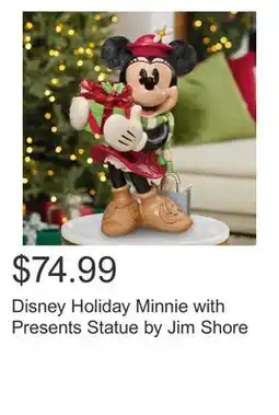 Costco Disney Holiday Minnie with Presents Statue by Jim Shore offer