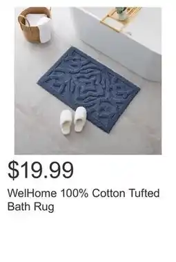 Costco WelHome 100% Cotton Tufted Bath Rug offer