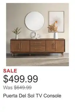 Costco Puerta Del Sol TV Console offer