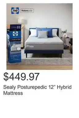 Costco Sealy Posturepedic 12 Hybrid Mattress offer