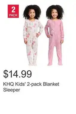 Costco KHQ Kids' 2-pack Blanket Sleeper offer