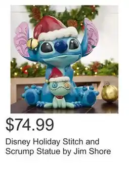 Costco Disney Holiday Stitch and Scrump Statue by Jim Shore offer