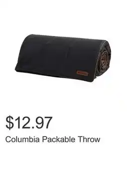 Costco Columbia Packable Throw offer