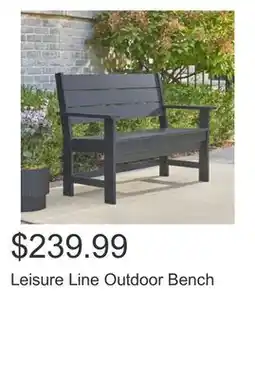 Costco Leisure Line Outdoor Bench offer