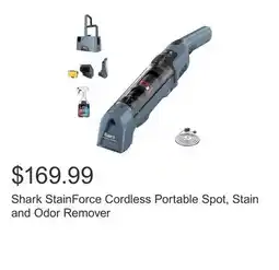 Costco Shark StainForce Cordless Portable Spot, Stain and Odor Remover offer