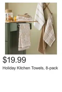 Costco Holiday Kitchen Towels, 8-pack offer