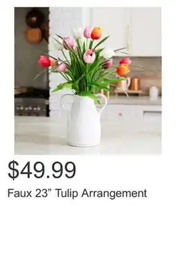 Costco Faux 23 Tulip Arrangement offer