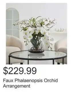 Costco Faux Phalaenopsis Orchid Arrangement offer
