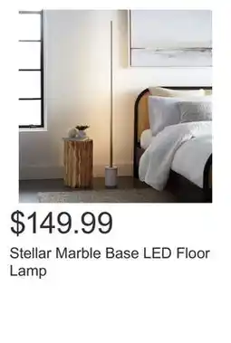 Costco Stellar Marble Base LED Floor Lamp offer