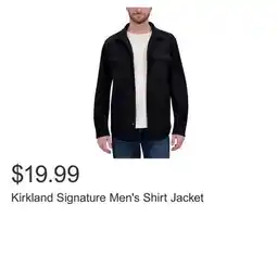 Costco Kirkland Signature Men's Shirt Jacket offer