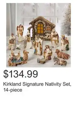 Costco Kirkland Signature Nativity Set, 14-piece offer