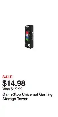 Game Stop GameStop Universal Gaming Storage Tower offer
