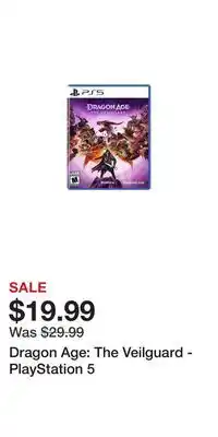 Game Stop Dragon Age: The Veilguard - PlayStation 5 offer