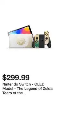 Game Stop Nintendo Switch - OLED Model - The Legend of Zelda: Tears of the Kingdom Edition offer