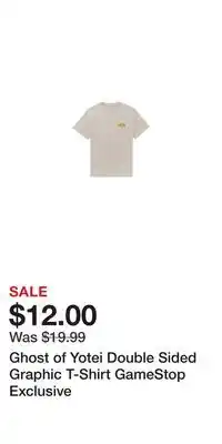 Game Stop Ghost of Yotei Double Sided Graphic T-Shirt GameStop Exclusive offer