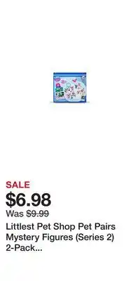 Game Stop Littlest Pet Shop Pet Pairs Mystery Figures (Series 2) 2-Pack (Styles May Vary) offer