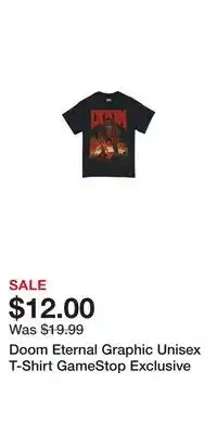 Game Stop Doom Eternal Graphic Unisex T-Shirt GameStop Exclusive offer