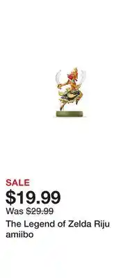 Game Stop The Legend of Zelda Riju amiibo offer
