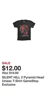 Game Stop SILENT HILL 2 Pyramid Head Unisex T-Shirt GameStop Exclusive offer