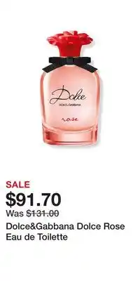 Ulta Beauty Dolce&Gabbana Dolce Rose Eau de Toilette offer