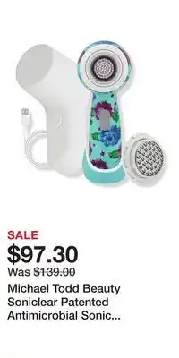 Ulta Beauty Michael Todd Beauty Soniclear Patented Antimicrobial Sonic Cleansing Brush offer