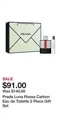 Ulta Beauty Prada Luna Rossa Carbon Eau de Toilette 2 Piece Gift Set offer