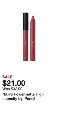 Ulta Beauty NARS Powermatte High Intensity Lip Pencil offer