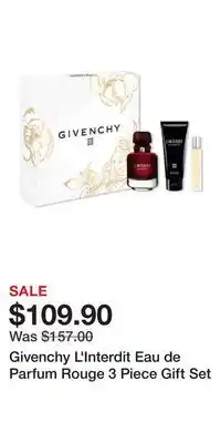 Ulta Beauty Givenchy L'Interdit Eau de Parfum Rouge 3 Piece Gift Set offer