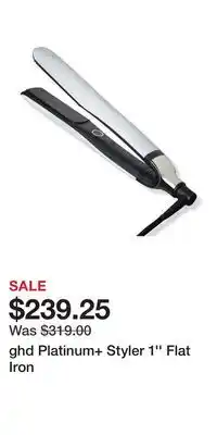 Ulta Beauty ghd Platinum+ Styler 1'' Flat Iron offer