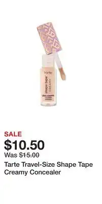 Ulta Beauty Tarte Travel-Size Shape Tape Creamy Concealer offer