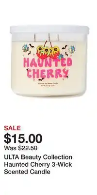 Ulta Beauty ULTA Beauty Collection Haunted Cherry 3-Wick Scented Candle offer