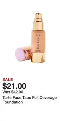 Ulta Beauty Tarte Face Tape Full Coverage Foundation offer