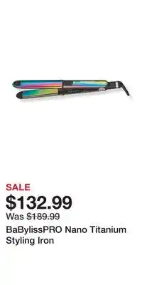 Ulta Beauty BaBylissPRO Nano Titanium Styling Iron offer