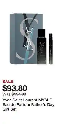 Ulta Beauty Yves Saint Laurent MYSLF Eau de Parfum Father's Day Gift Set offer