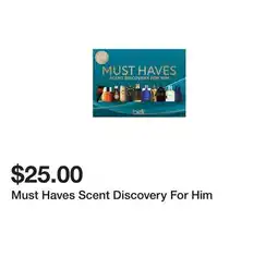 Belk Must Haves Scent Discovery For Him offer