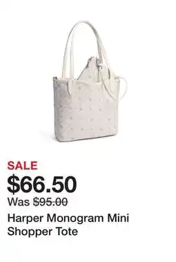 Belk Harper Monogram Mini Shopper Tote offer