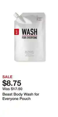 Ulta Beauty Beast Body Wash for Everyone Pouch offer