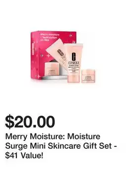 Belk Merry Moisture: Moisture Surge Mini Skincare Gift Set - $41 Value! offer