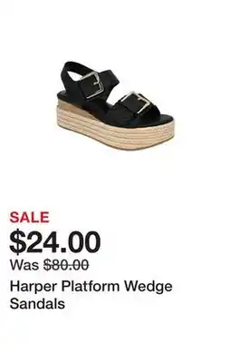 Belk Harper Platform Wedge Sandals offer