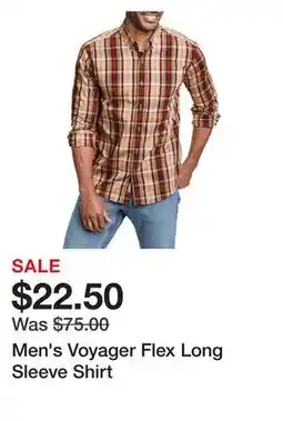Belk Men's Voyager Flex Long Sleeve Shirt offer