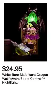 Bath & Body Works White Barn Maleficent Dragon Wallflowers Scent Control Nightlight Fragrance Plug offer