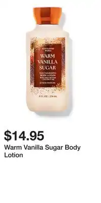 Bath & Body Works Warm Vanilla Sugar Body Lotion offer