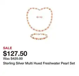 Belk Sterling Silver Multi Hued Freshwater Pearl Set offer