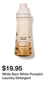 Bath & Body Works White Barn White Pumpkin Laundry Detergent offer