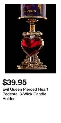 Bath & Body Works Evil Queen Pierced Heart Pedestal 3-Wick Candle Holder offer