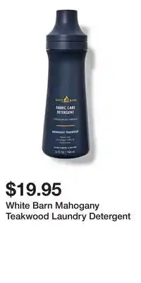 Bath & Body Works White Barn Mahogany Teakwood Laundry Detergent offer